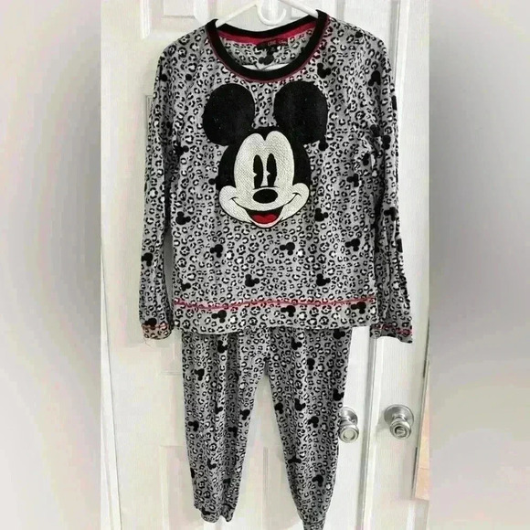 Disney Mickey Mouse Fleece Pajama Set - 2 Pieces - Picture 1 of 7
